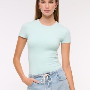 NWT Abercrombie soft matte seamless tee bodysuit medium